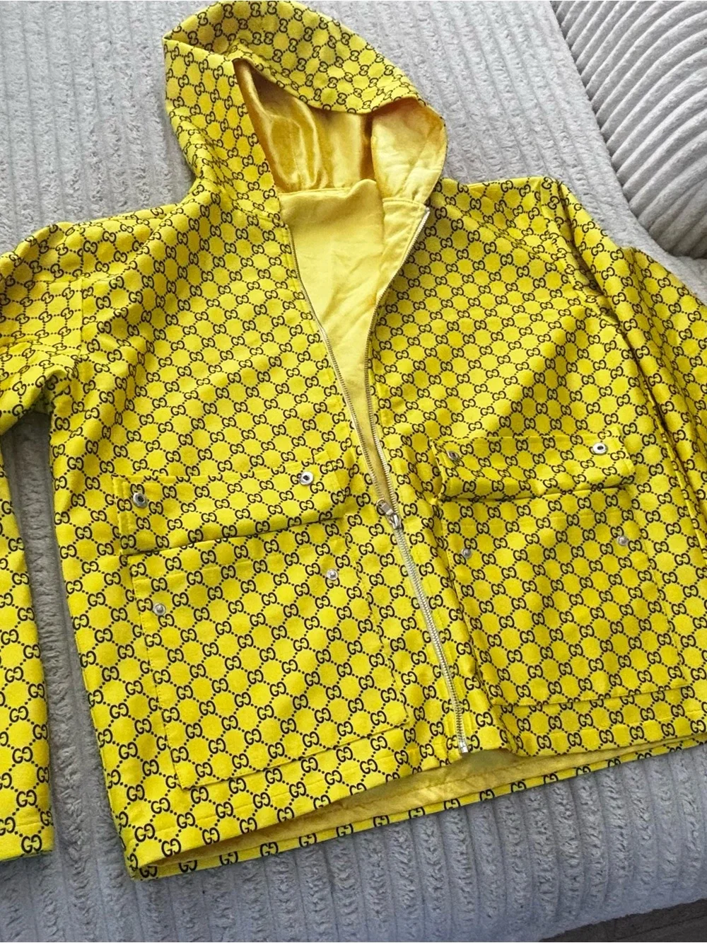 Gucci GG Monogram mens Hoody with. Matching hat professional
